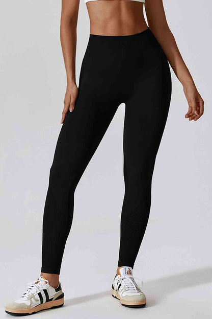 Leggings de sport longs et ajustés à taille large