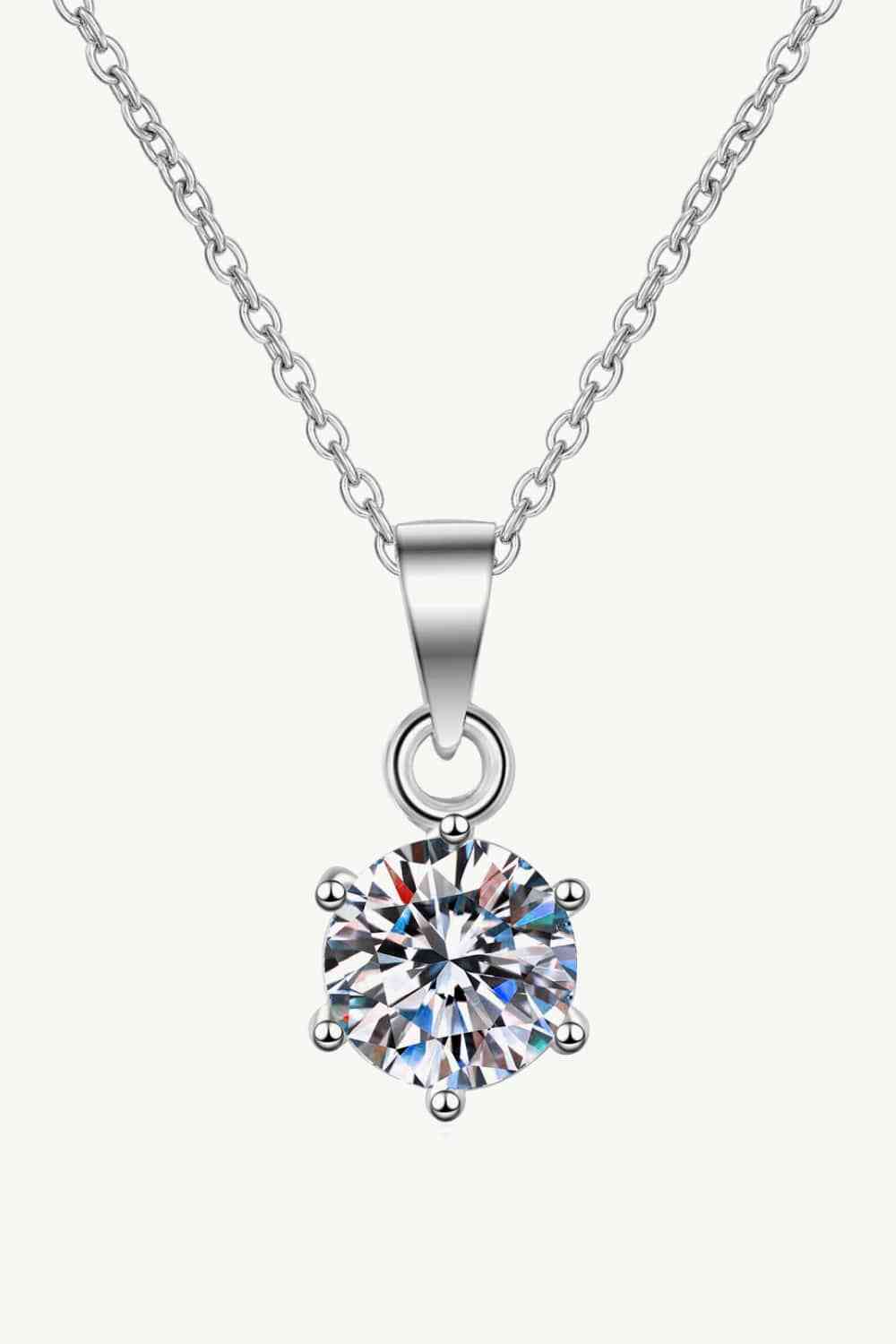 Adored Obtenez ce dont vous avez besoin Collier pendentif Moissanite