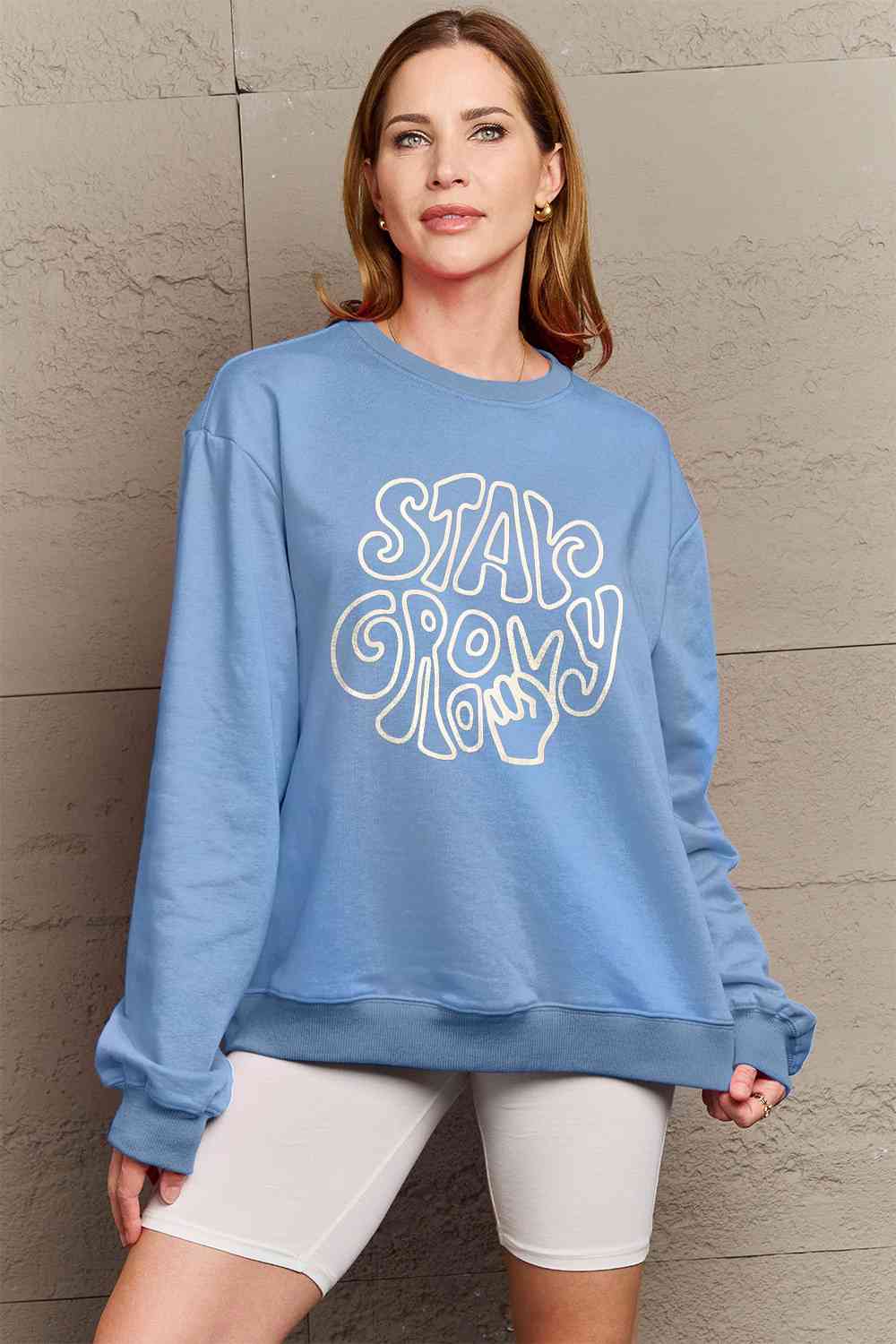 Sweat-shirt graphique Simply Love pleine taille