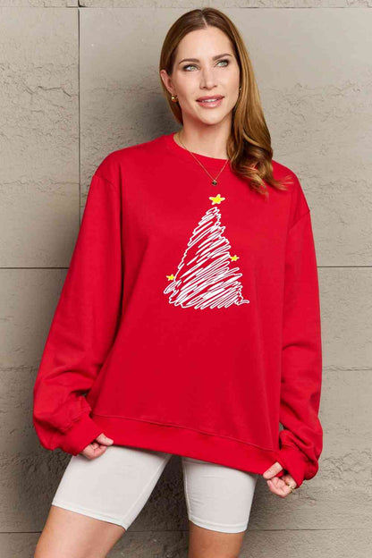 Sweat-shirt graphique Simply Love pleine taille