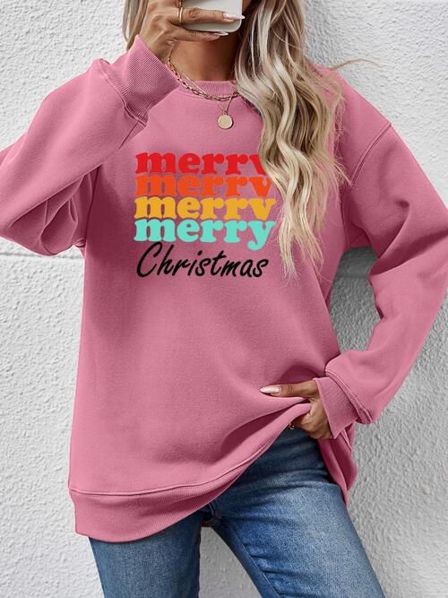 JOYEUX NOËL Sweat-shirt graphique à manches longues