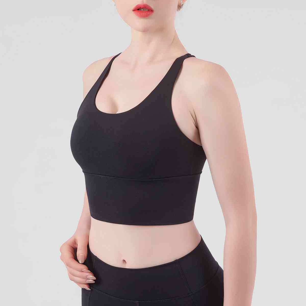 Soutien-gorge de sport croisé