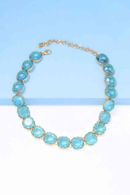 Zinc Alloy Resin Necklace