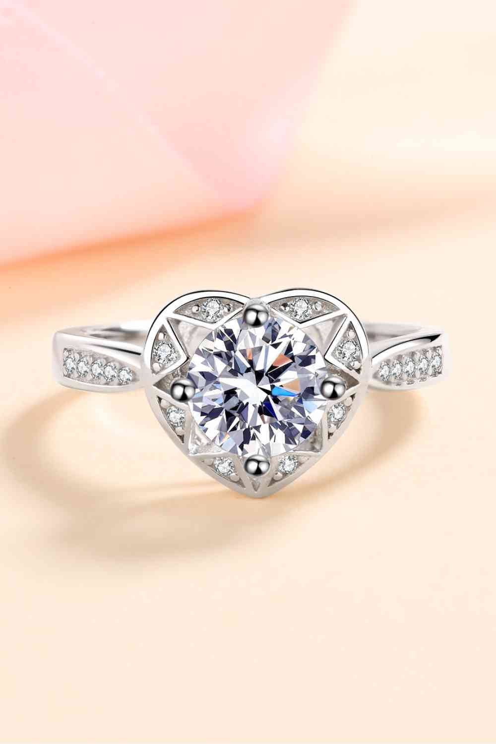 Bague Coeur Moissanite