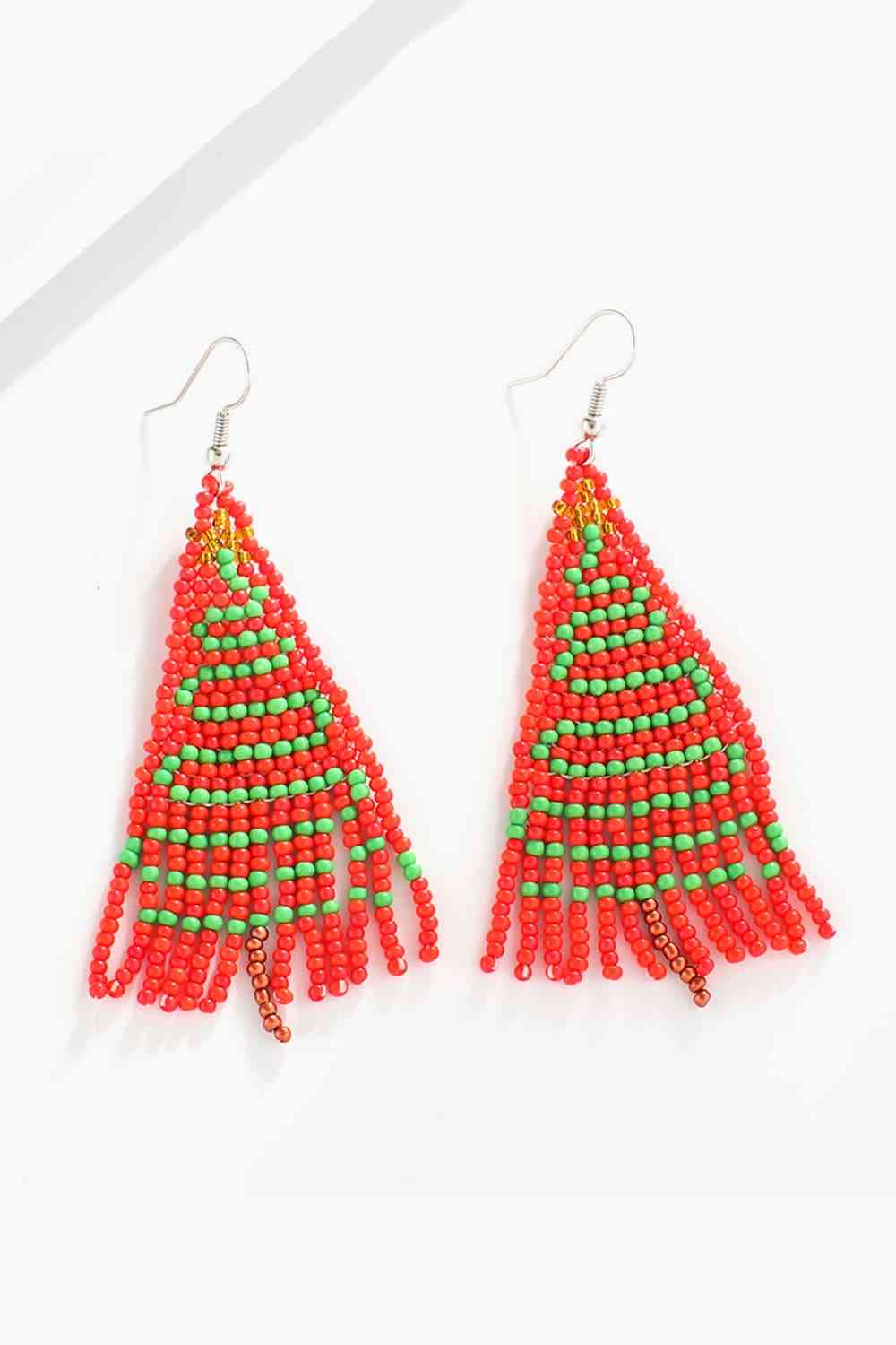 Boucles d'oreilles en perles de Noël