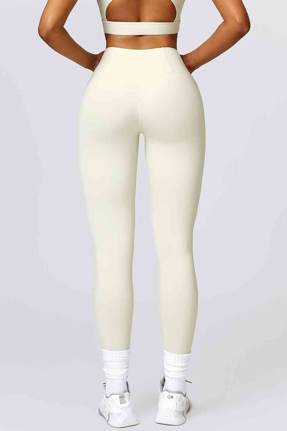 Leggings activos transpirables con cintura ancha