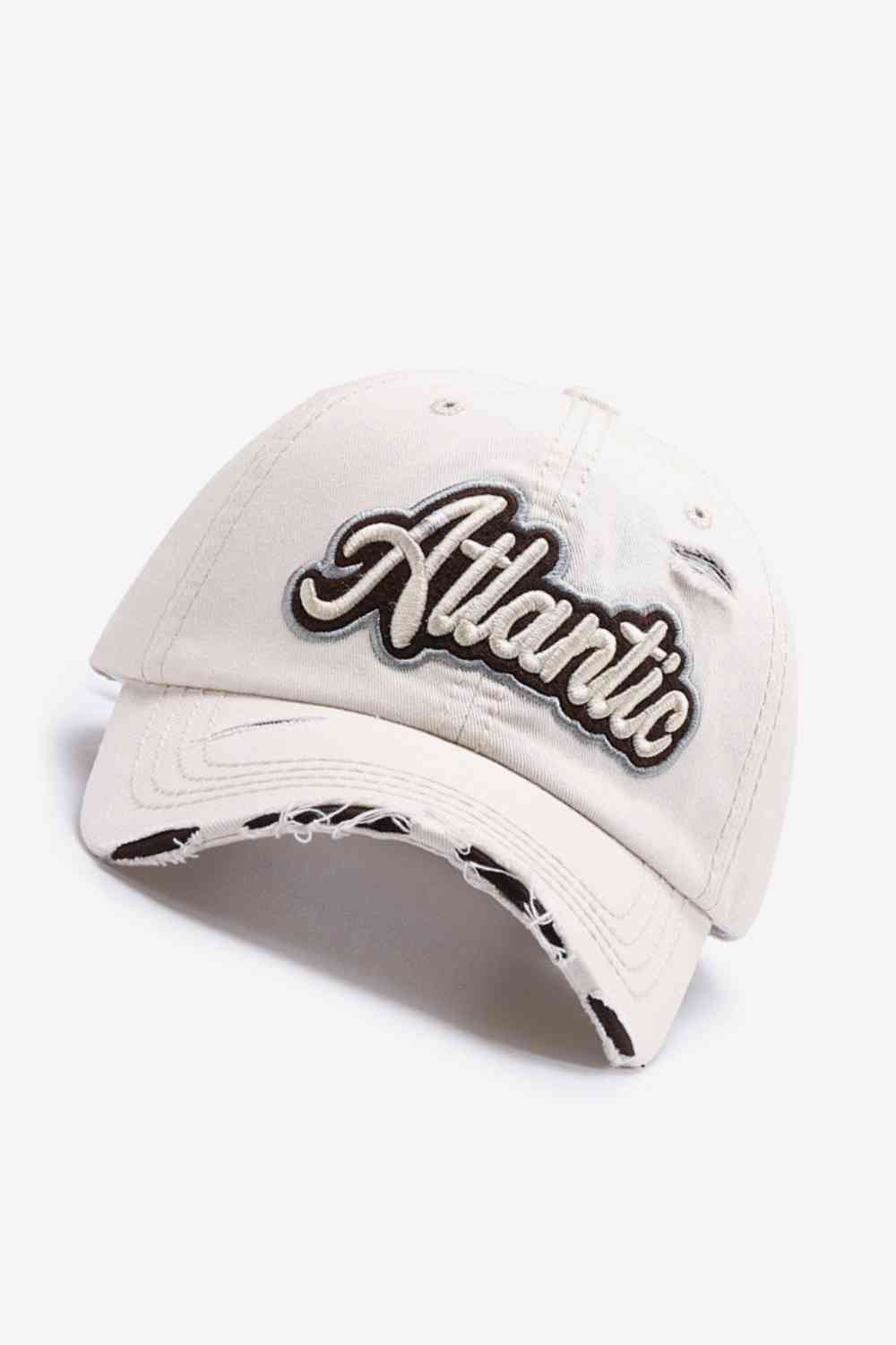 Casquette de baseball graphique en détresse ATLANTIC