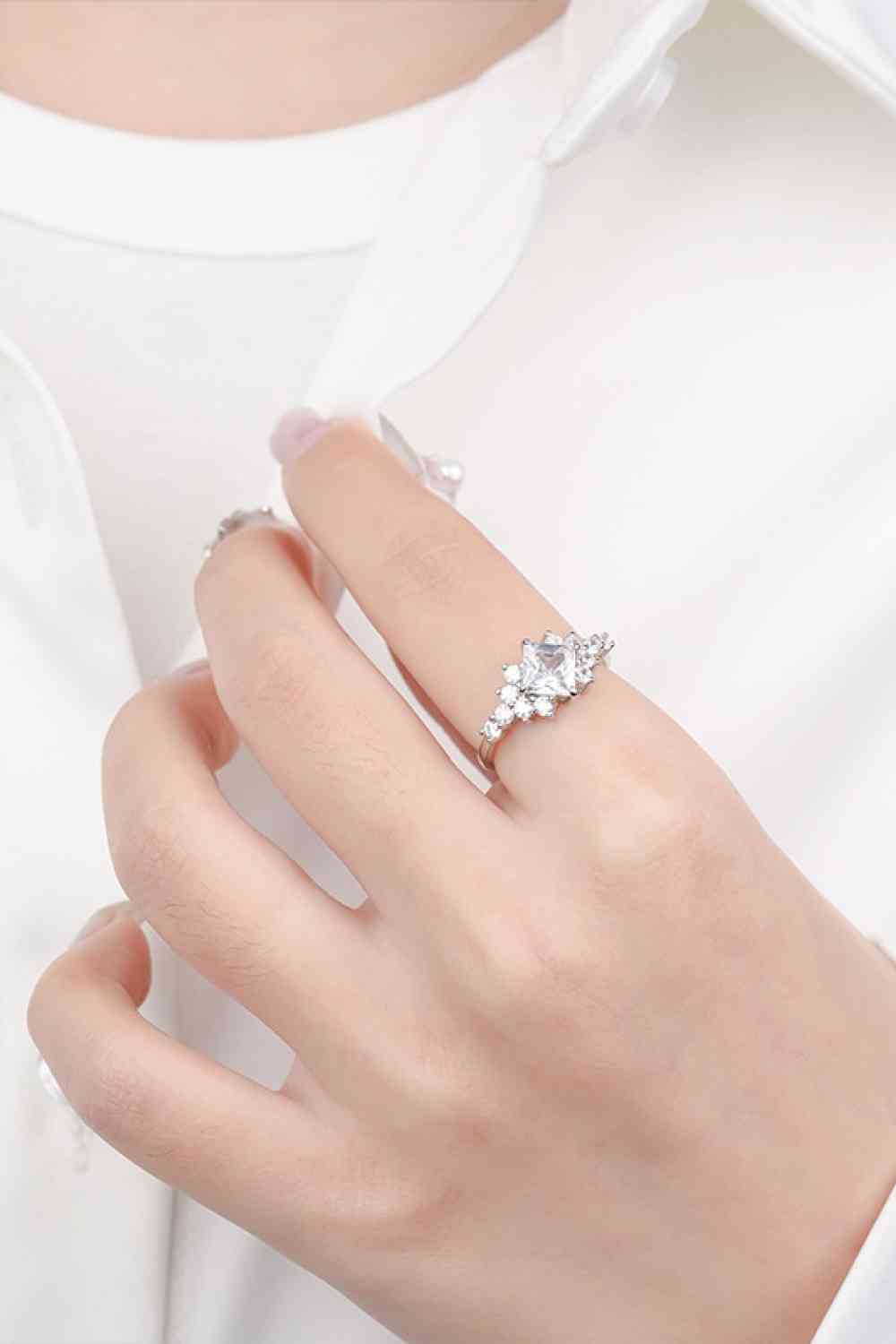 Bague Moissanite de 1,38 carats