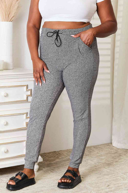 Leggings Depot Joggers de tamaño completo con bolsillos