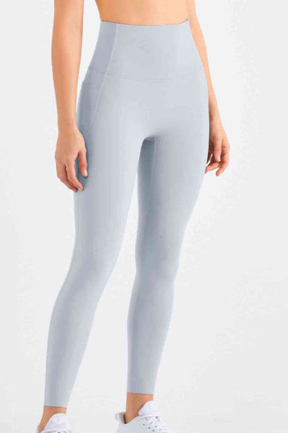 Leggings de yoga con bolsillo y pretina elástica altamente elásticos