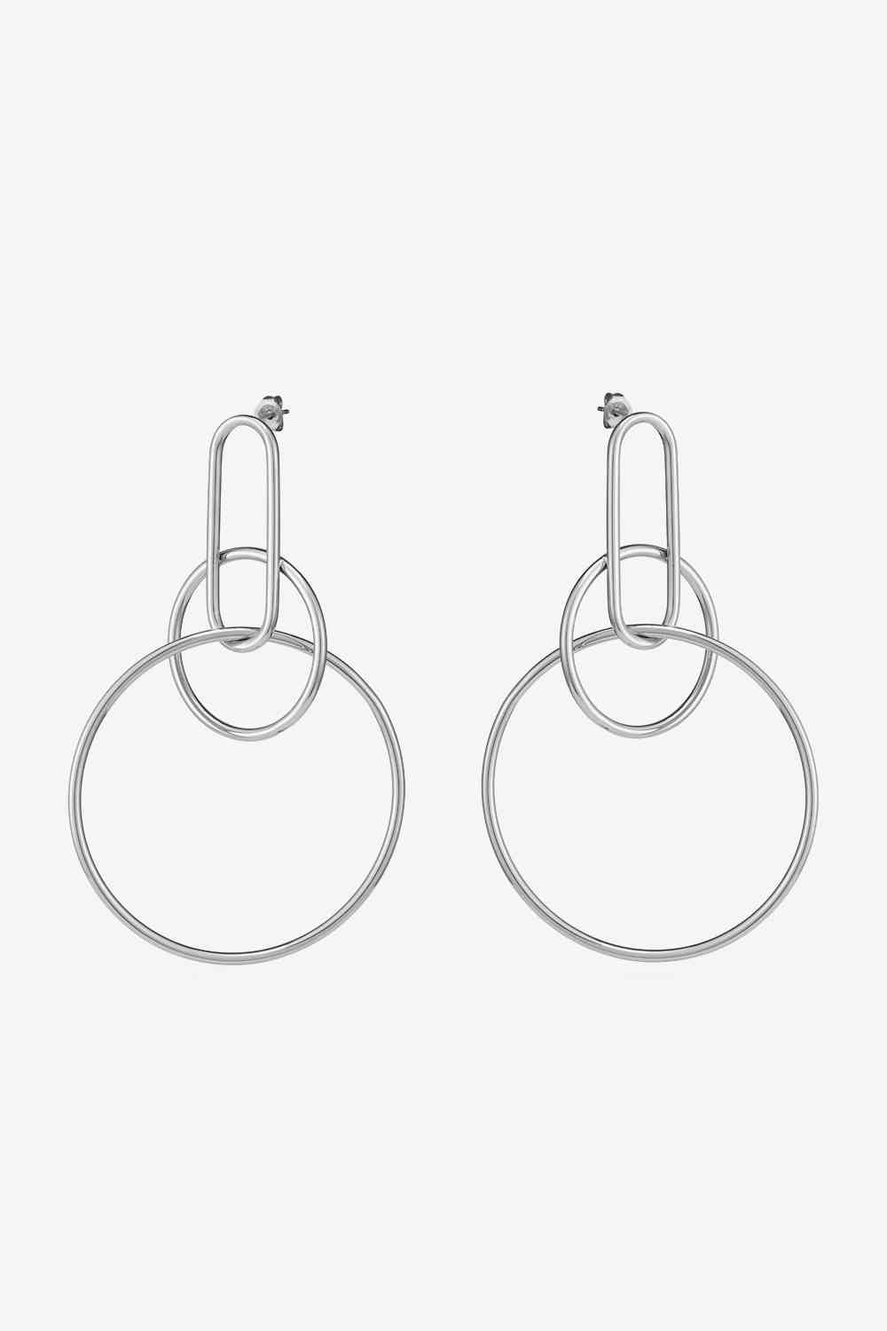 Speak For Yourself Link Hoop Earrings