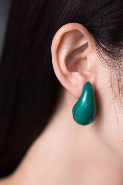 Boucles d'oreilles en laiton goutte d'eau de grande taille