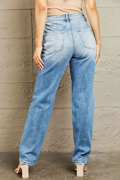 BAYEAS Jean droit taille haute