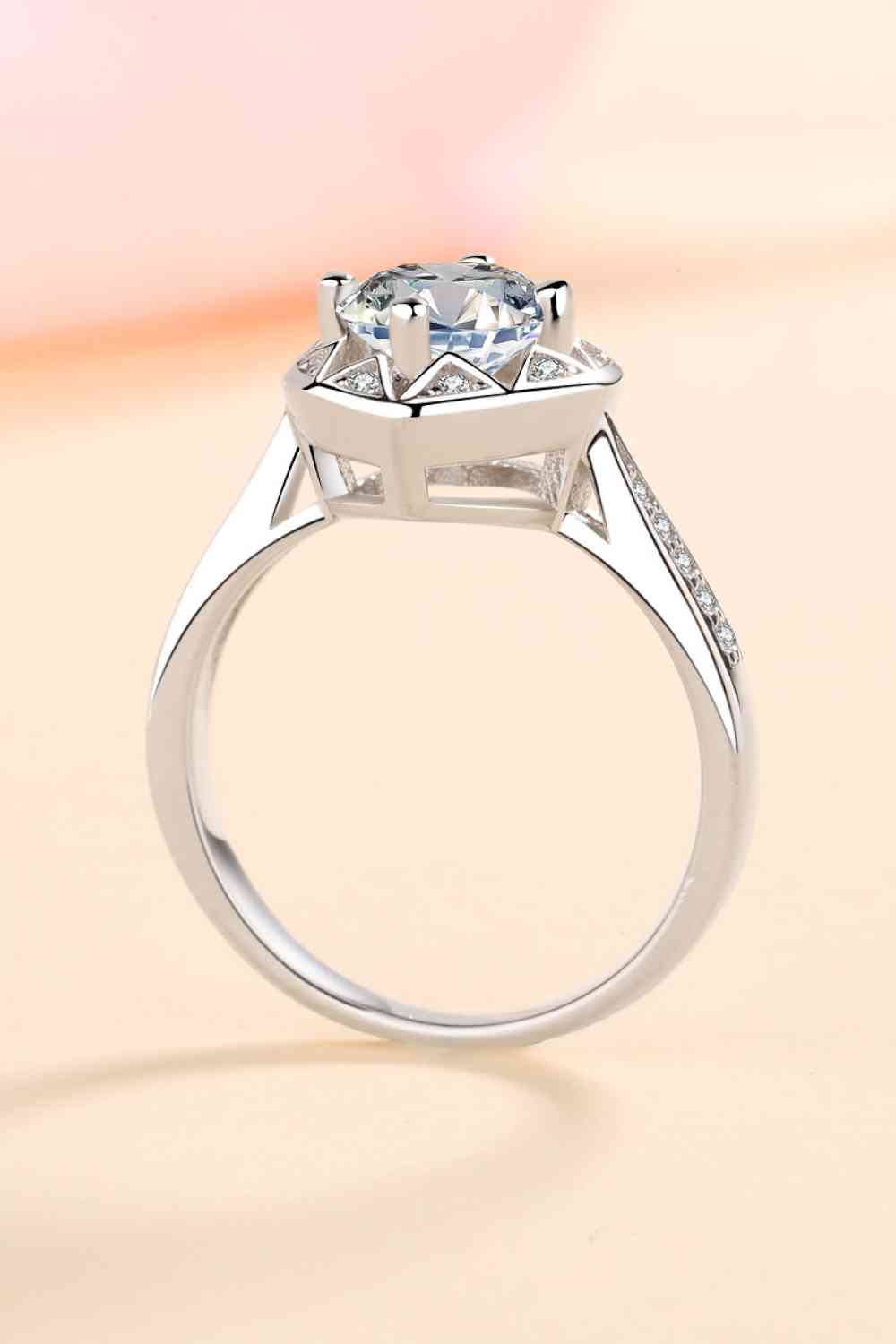 Bague Coeur Moissanite