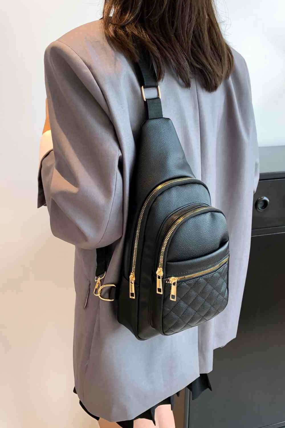 Sac à bandoulière en cuir PU