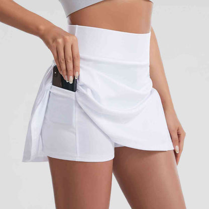 Jupe-short de sport à large ceinture