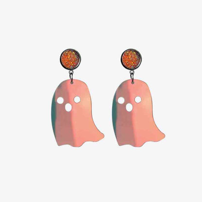 Pendientes colgantes de acrílico con forma de fantasma