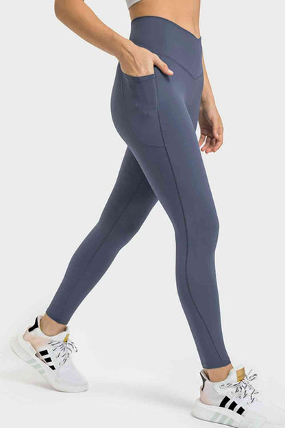 Leggings de yoga taille en V avec poches