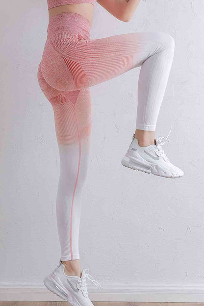 Leggings de sport taille haute dégradé