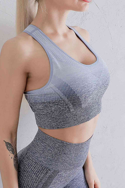 Ensemble soutien-gorge et leggings de sport dégradé