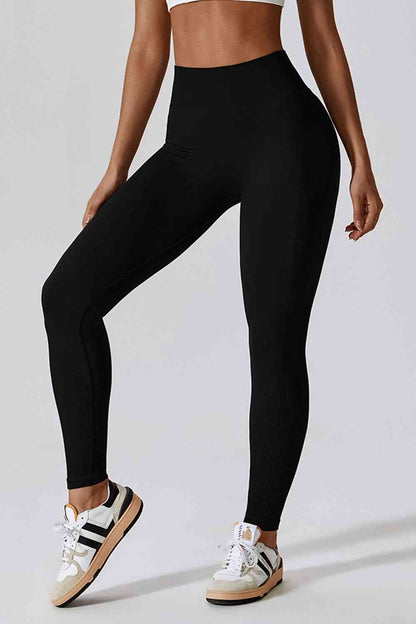 Leggings de sport longs et ajustés à taille large