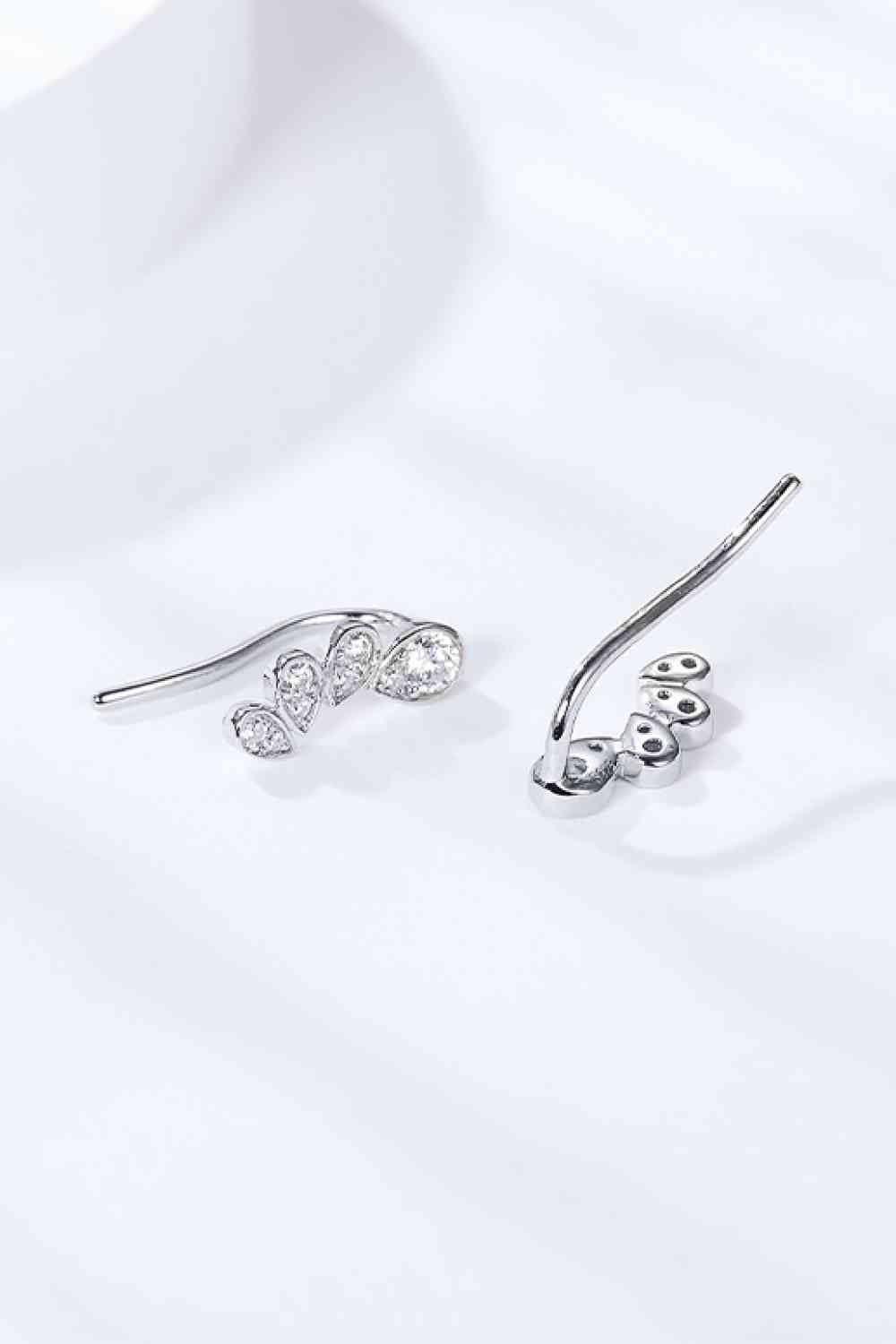 Boucles d'oreilles Moissanite en forme de poire