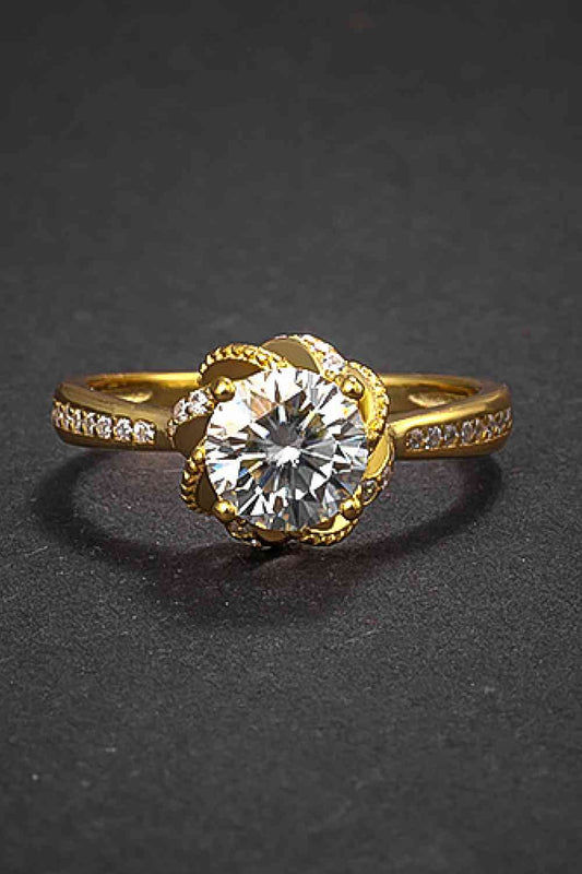 Kiss Me Once Moissanite Ring