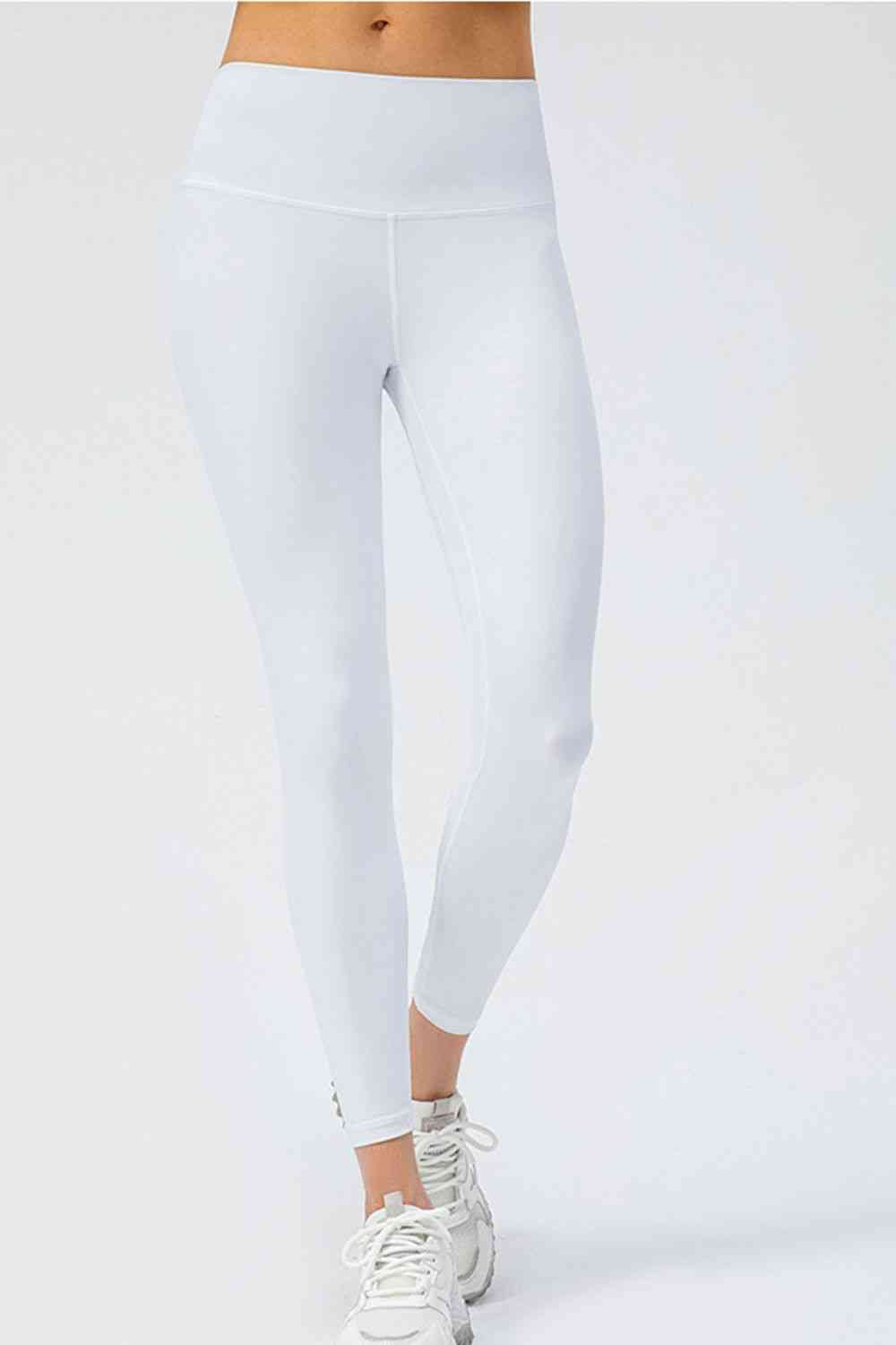 Legging actif coupe slim à large taille