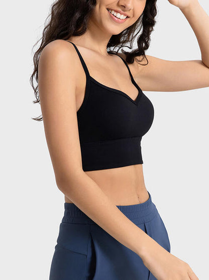 Soutien-gorge de sport à bretelles fines