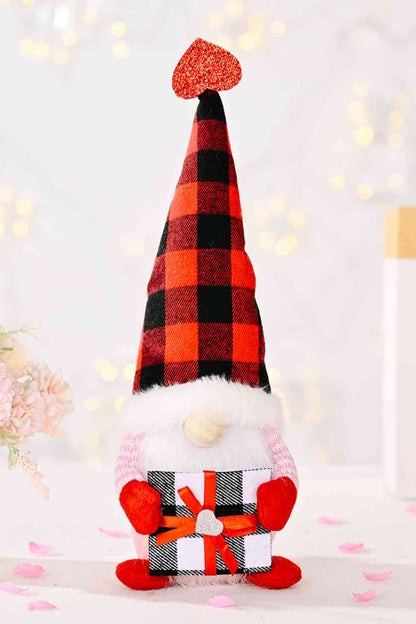 Mother's Day Plaid Pointed Hat Gnome