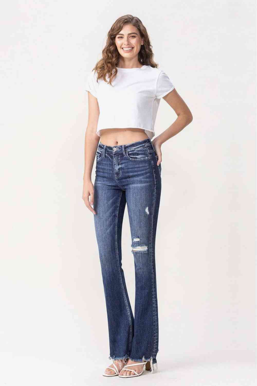 Vervet by Flying Monkey Luna Full Size High Rise Flare Jeans