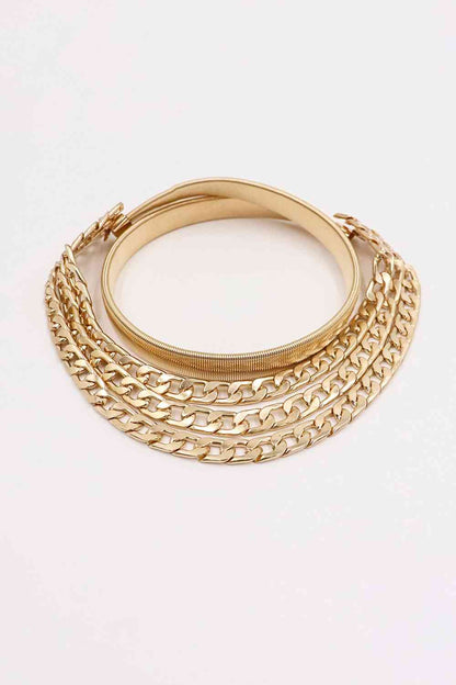 Metal Triple-Layered Chain Belt