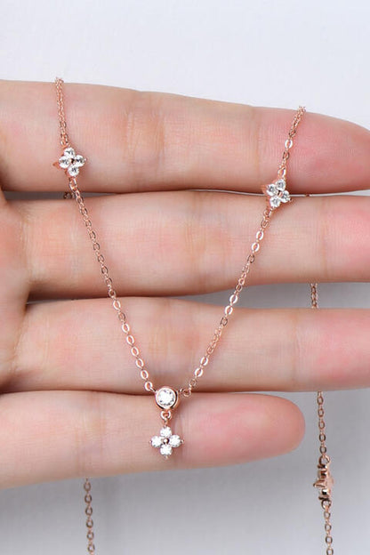 Collier en argent sterling 925 Moissanite