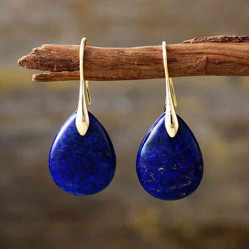 Boucles d'oreilles pendantes en cristal