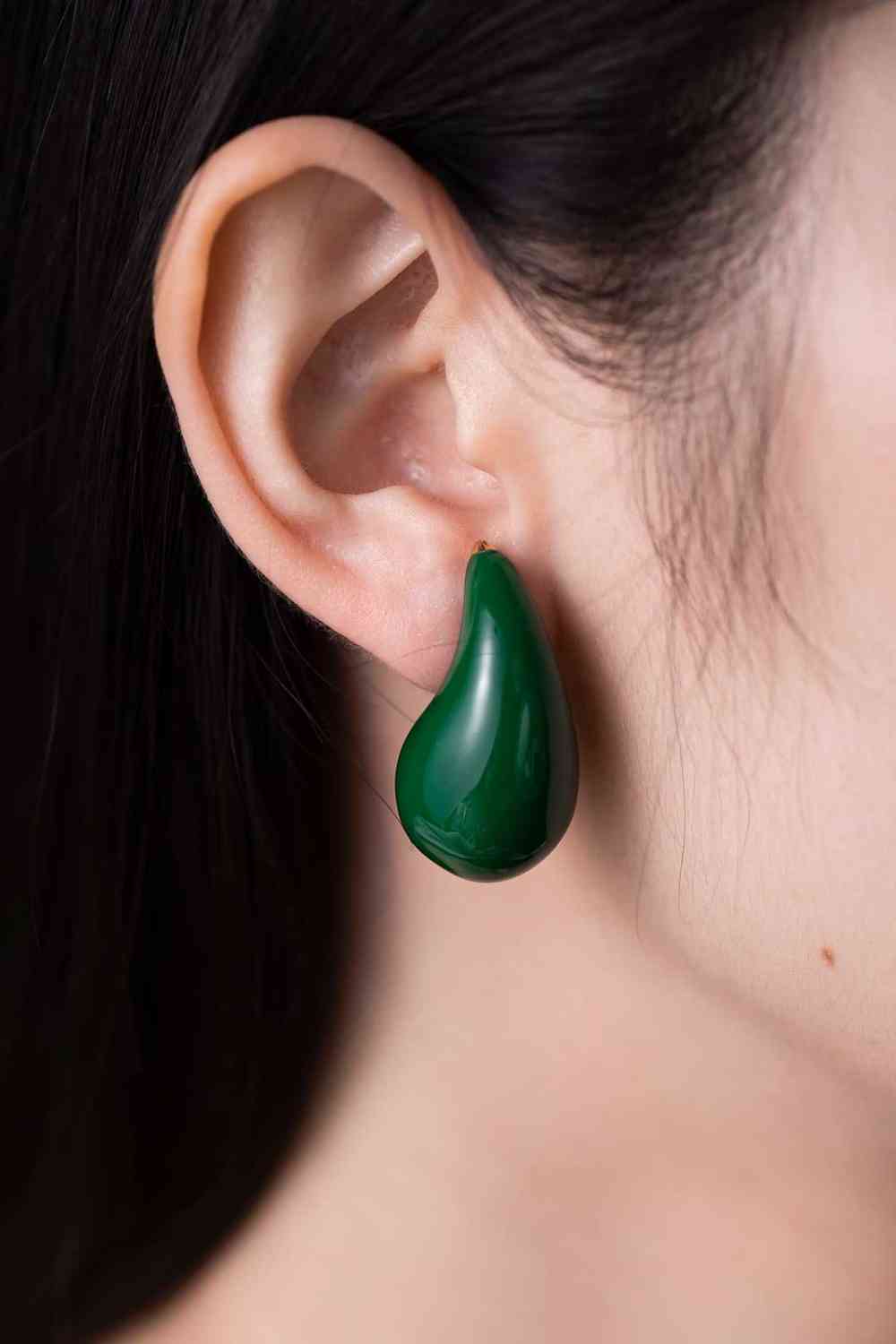 Boucles d'oreilles en laiton goutte d'eau de grande taille