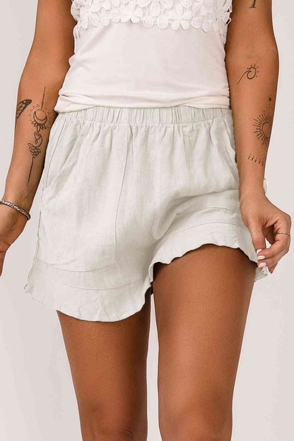 Short avec poches à taille élastique