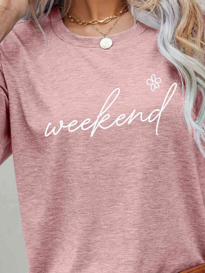 Camiseta de manga corta con estampado floral WEEKEND