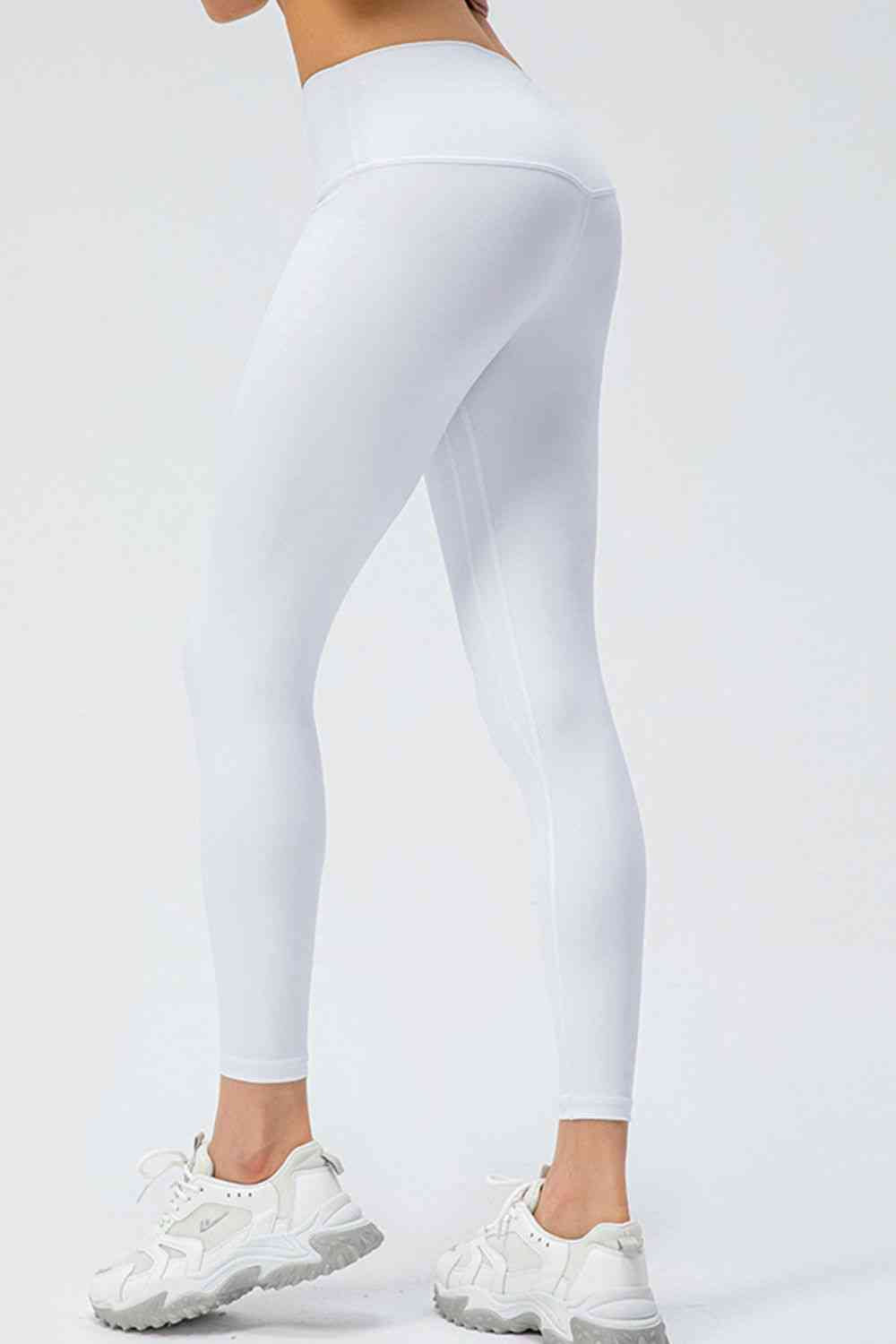 Legging actif coupe slim à large taille