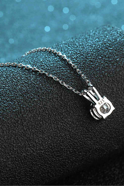 Collier moissanite en argent sterling 925