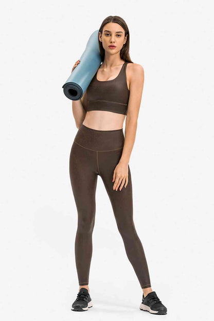 Legging de sport à poche invisible