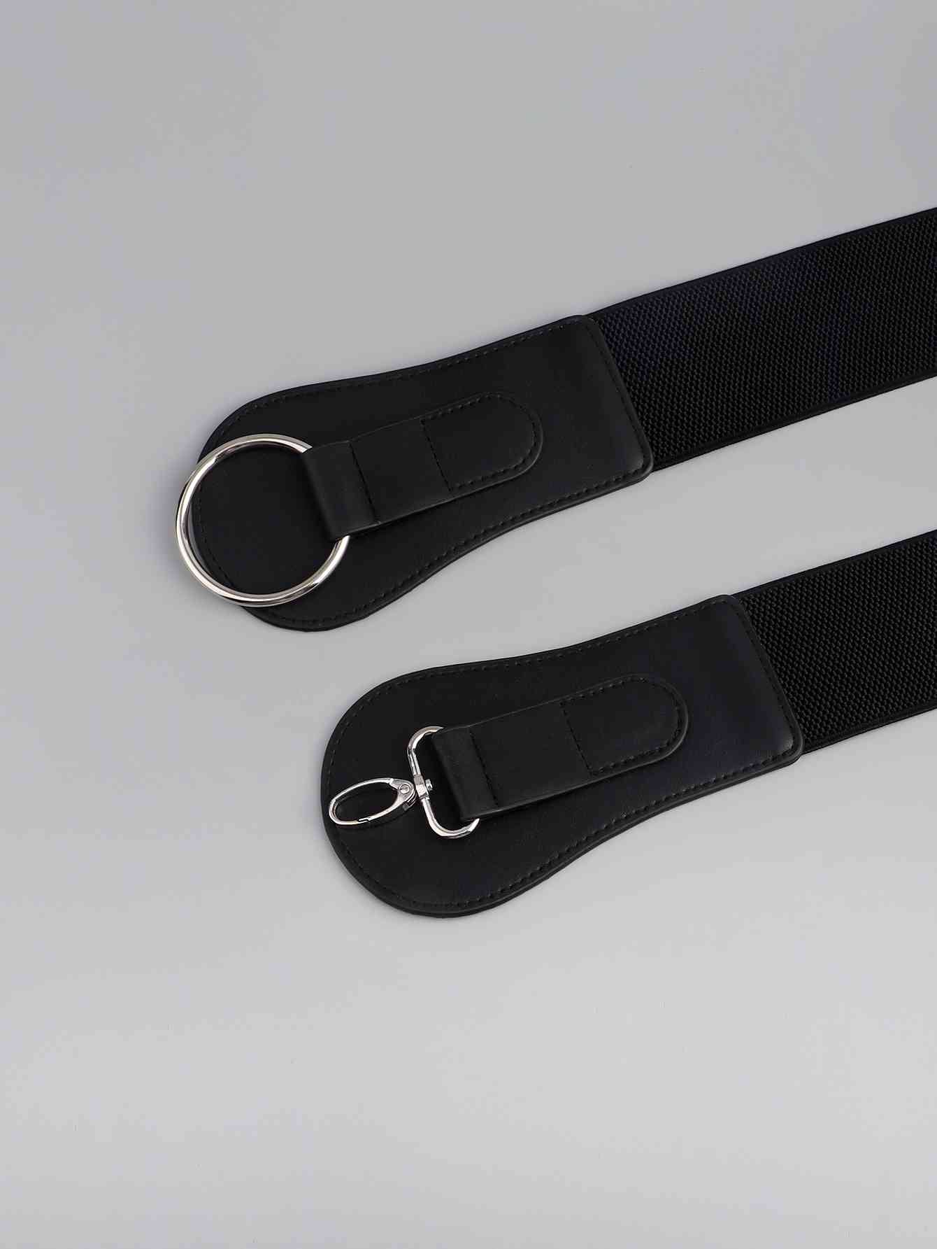 Ceinture large élastique en PU