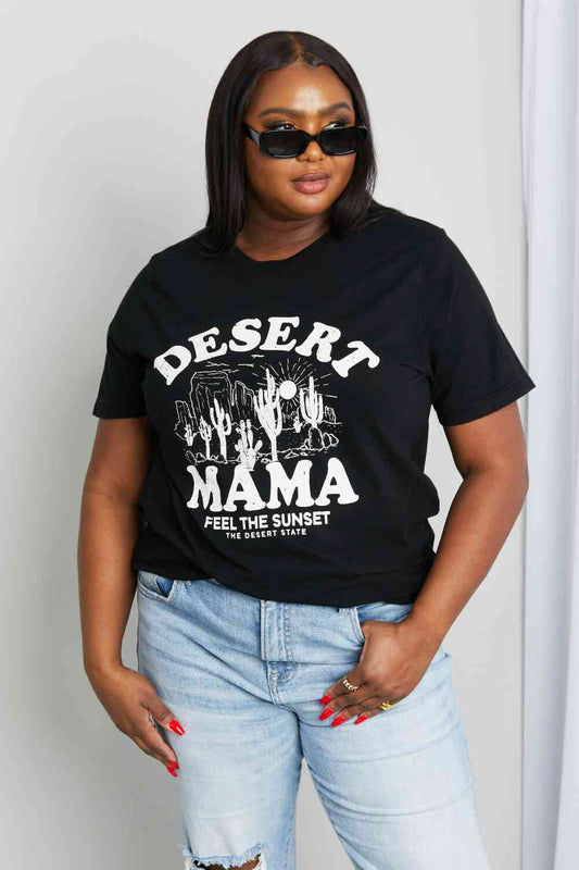 mineB Camiseta gráfica DESERT MAMA de tamaño completo