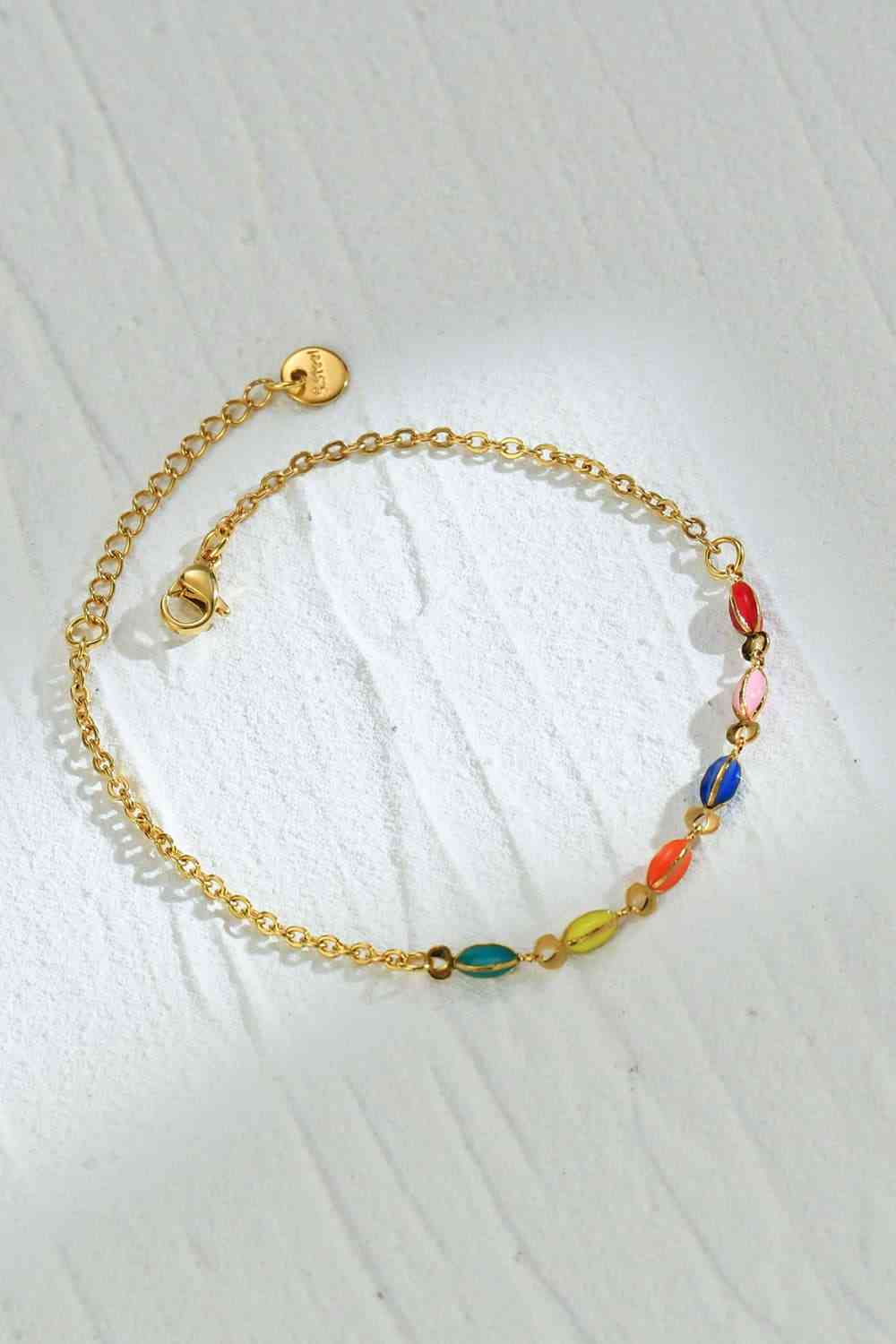 Bracelet en acier inoxydable multicolore