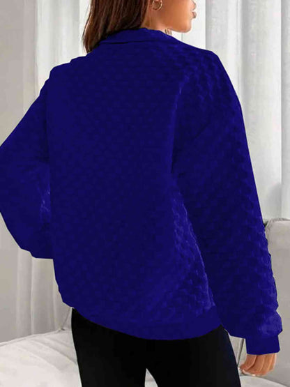 Sudadera con cuello y media cremallera