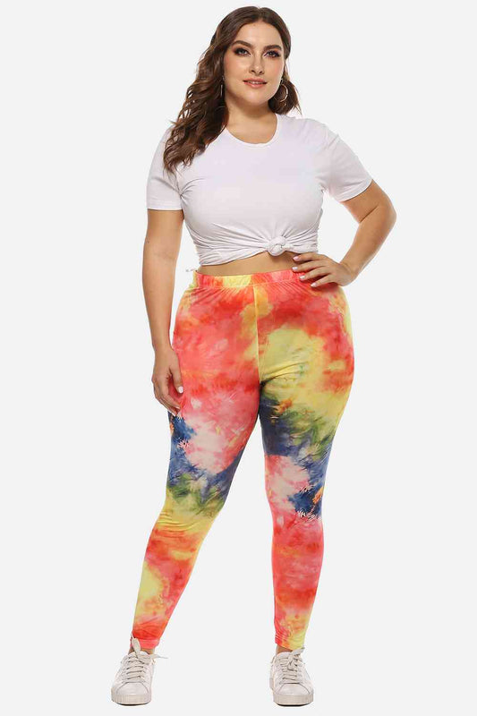 Legging teñido anudado de talla grande