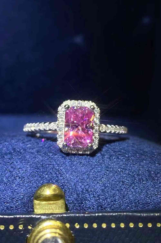 Bague Moissanite 2 carats collée sur vous