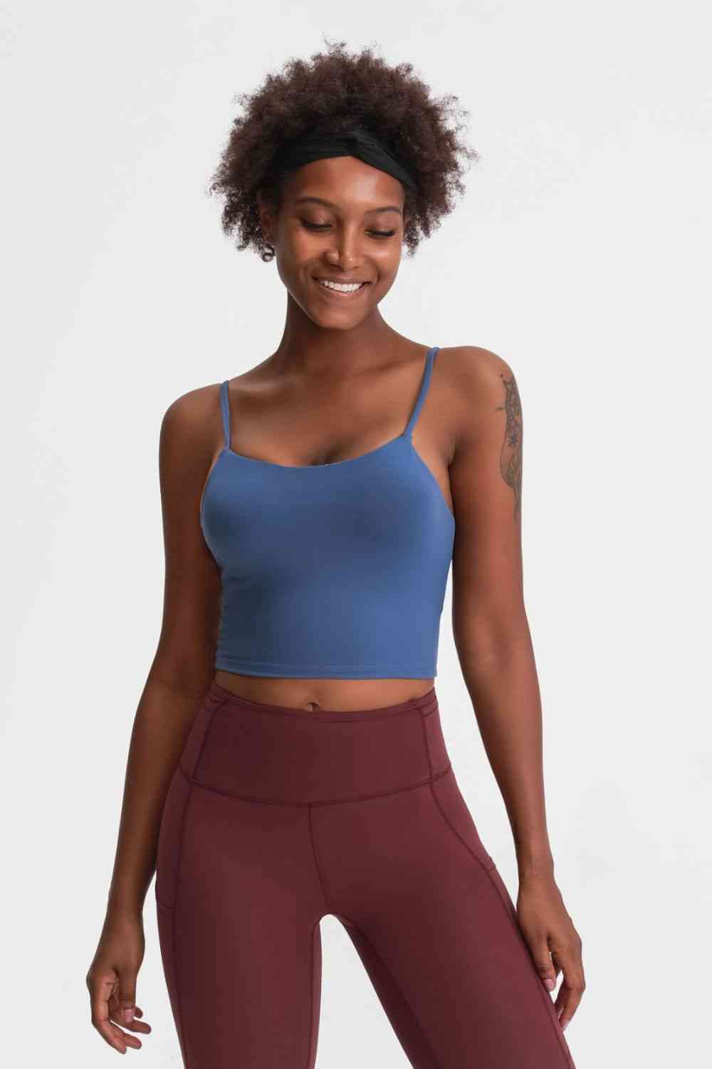 Feel Like Skin - Camisole de sport à encolure dégagée