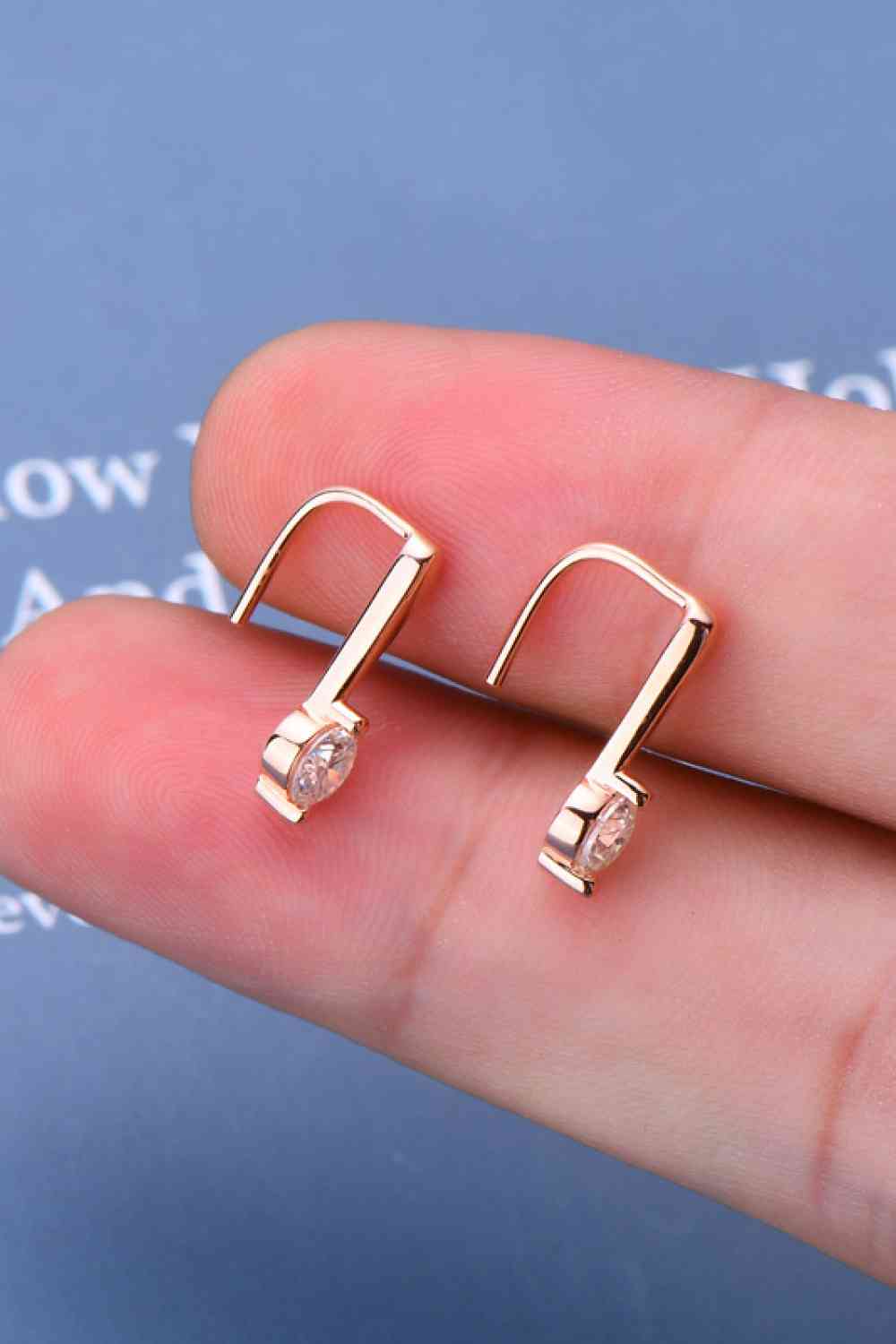 Boucles d'oreilles en argent sterling 925 Moissanite