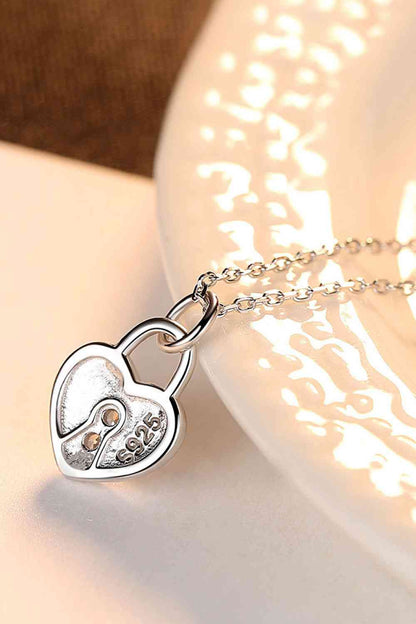 Collier avec pendentif coeur en argent sterling 925