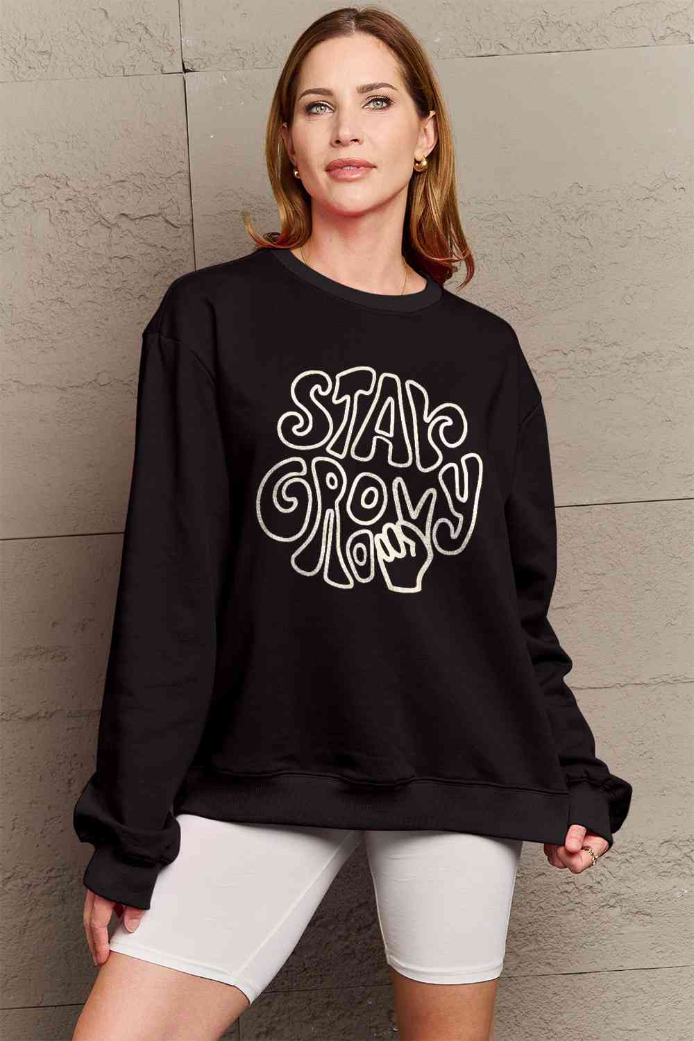 Sweat-shirt graphique Simply Love pleine taille